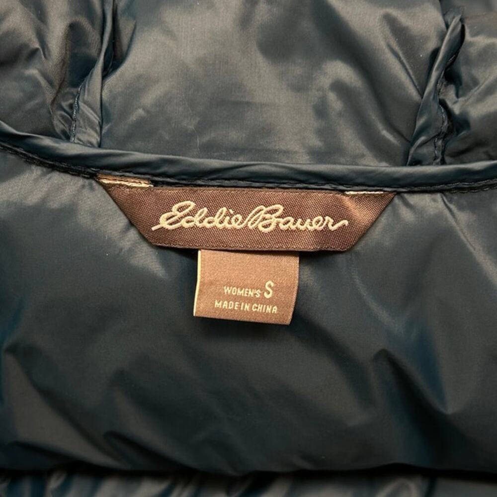 Eddie Bauer Women's 550 Down Hooded Puffer Jacket Blue Size S - Picture 7 of 12